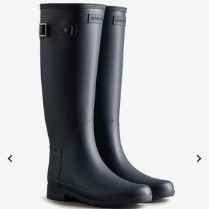 Brand New Hunter Original Refined Rain Boot Black 6M